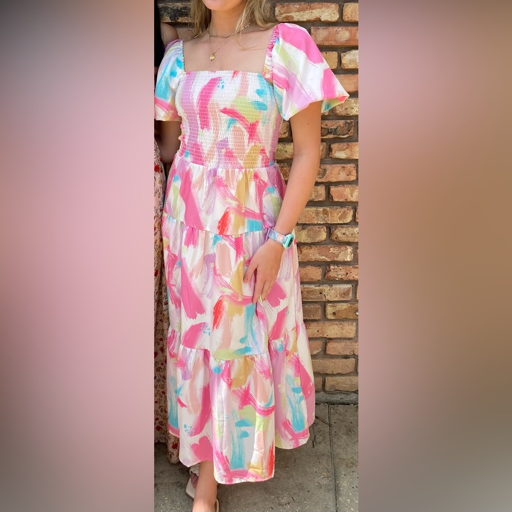 Boutique Colorful Dress.